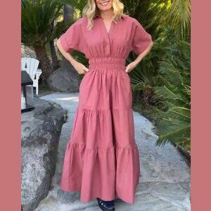 Somerset Anthropologie Dress XS Women Dress NWOT Terracotta Color